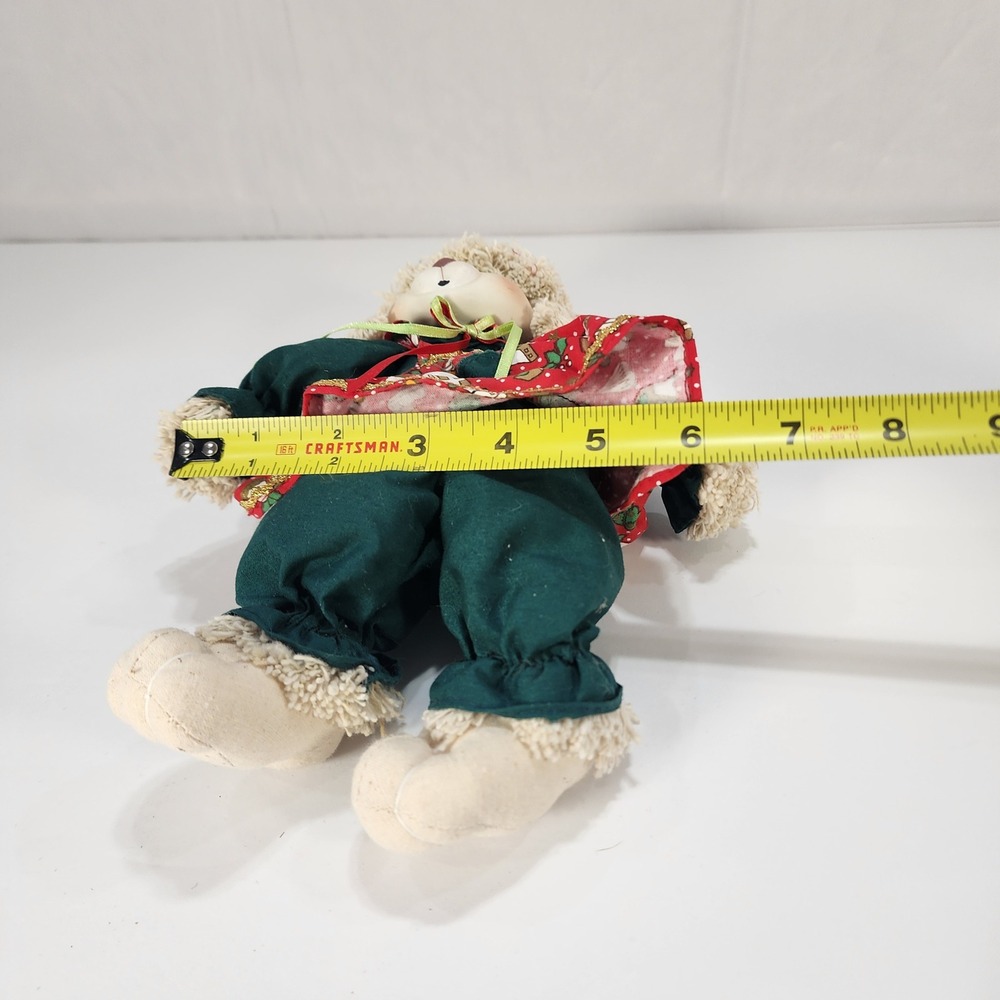 Vintage 1995 House of Lloyd Hip and Hop Christmas Bunny Plush Doll 542064 10" - Picture 7 of 7